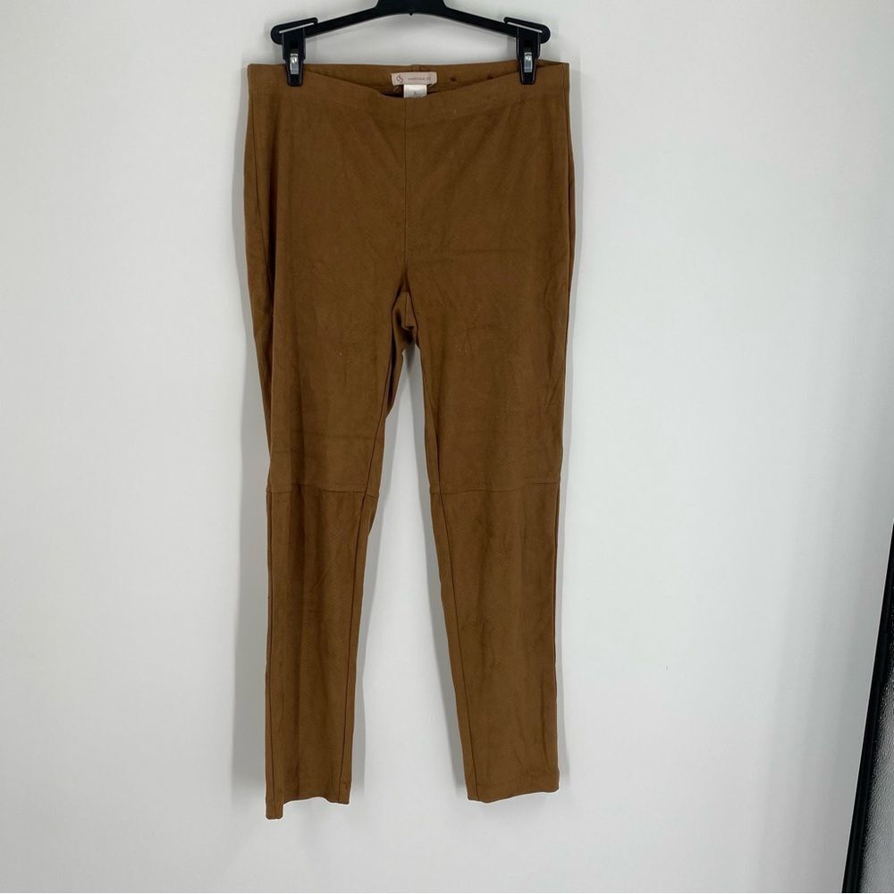DB Established 1962 Women’s Camel Color Faux Suede Pull On Pants size S